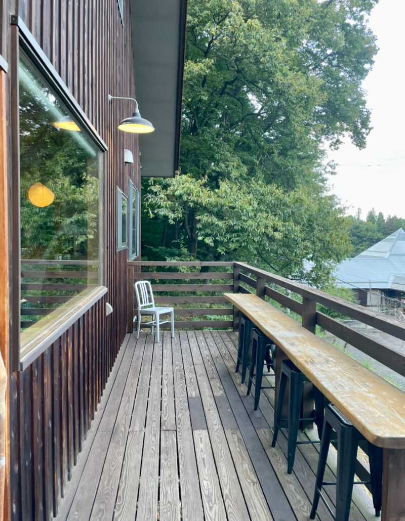 長野県にある山村テラス 木馬のワルツの外観の様子