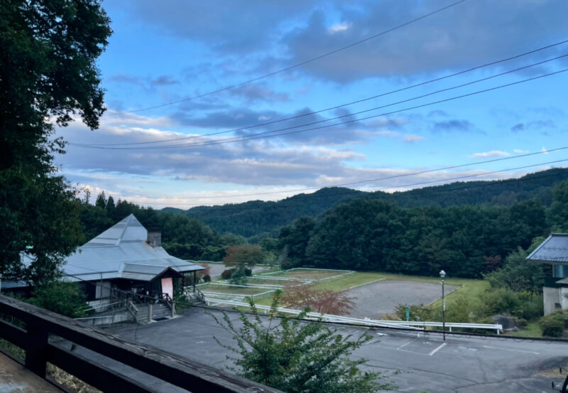 長野県にある山村テラス 木馬のワルツから見た景色